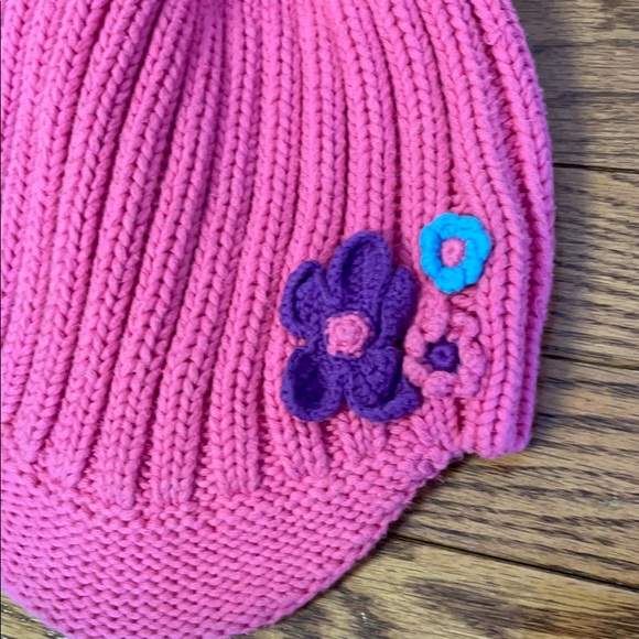 Hanna Andersson pink Winter hat w/brim size L - Picture 2 of 7